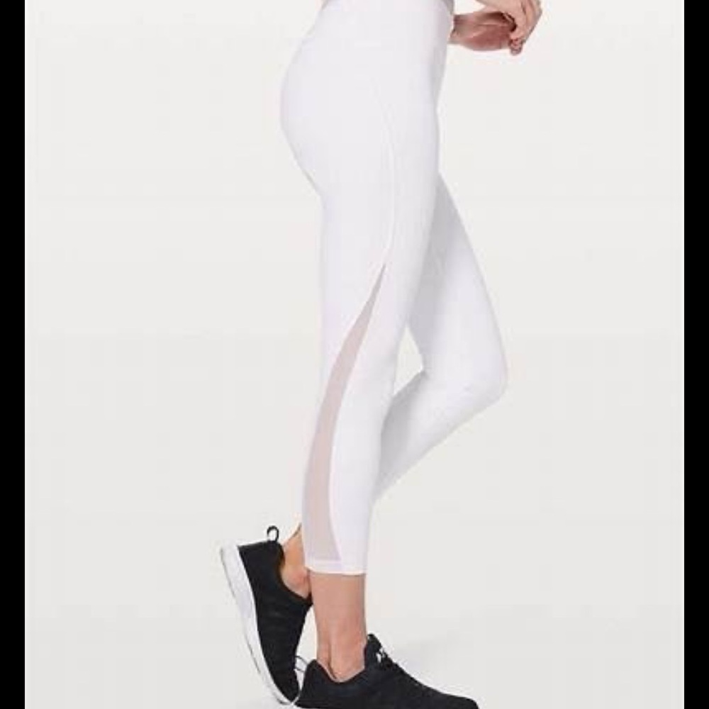 Lululemon White Size 10 Train Times Leggings